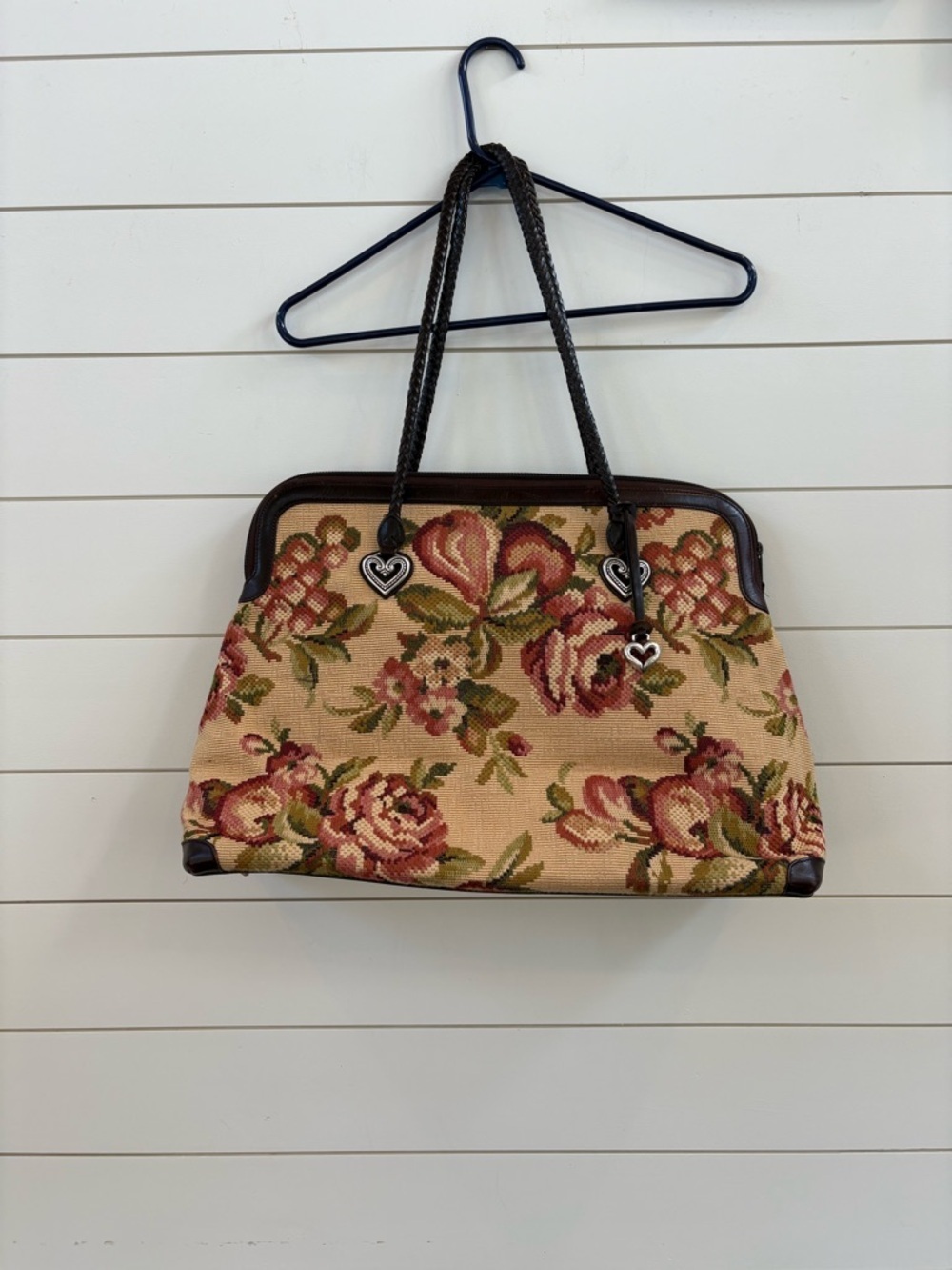 Vintage Brighton Floral Tapestry Large Shoulder Bag